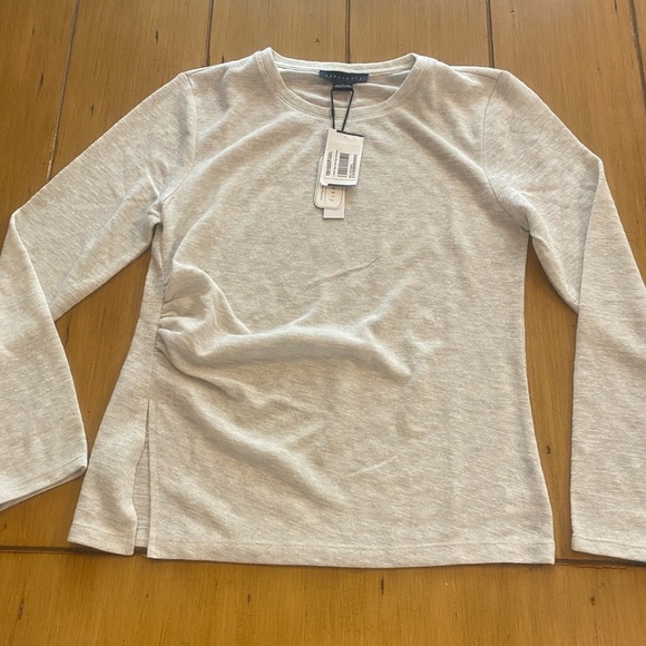 Sanctuary Women’s Gray Long Sleeve Crew Shirt New M-L - Picture 10 of 14